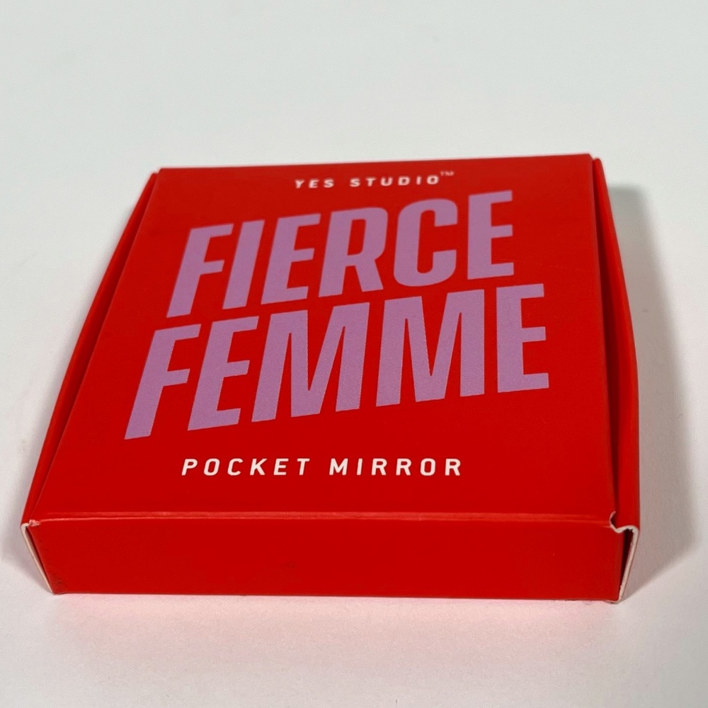 Fierce Femme Pocket Mirror by Yes Studio NIB
